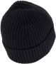 Lacoste Zwarte Geribbelde Handschoenen met Omgeslagen chet Black - Thumbnail 3