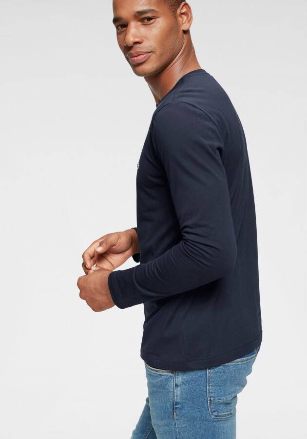 Lacoste Shirt met lange mouwen met -logo op borsthoogte (1-delig)