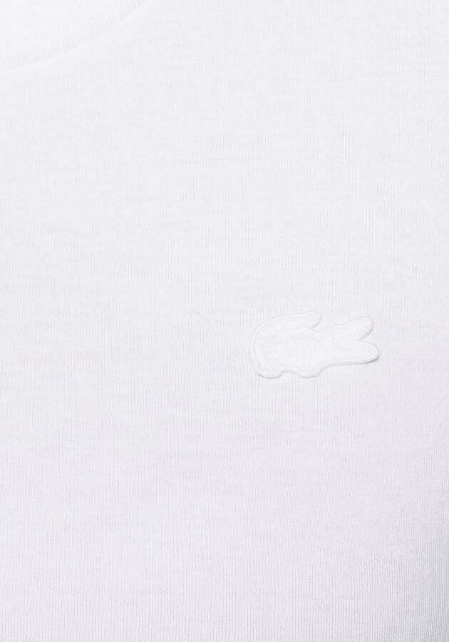 Lacoste Shirt met ronde hals met harmonieus gekleurde logopatch