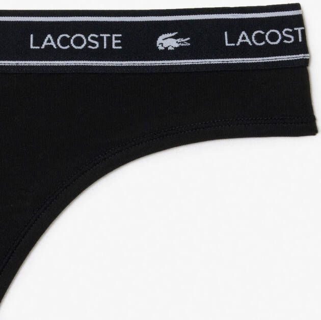 Lacoste String met gestempeld logo