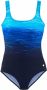 Lascana corrigerend badpak met kleurverloop blauw zwart - Thumbnail 3