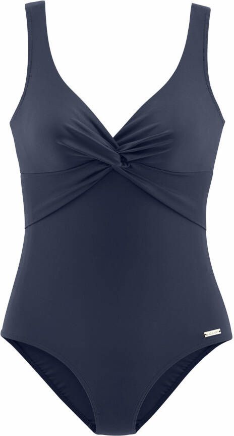 Lascana Badpak met shaping-inzet voor ingebouwde softcups met rimpelingen