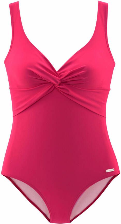 Lascana Badpak met shaping-inzet voor ingebouwde softcups met rimpelingen