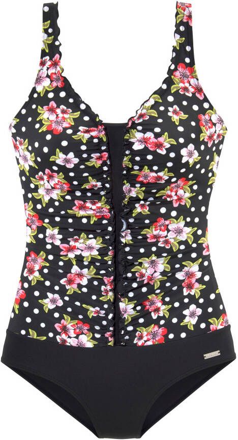 Lascana Badpak met gebloemde print en modellerend effect