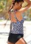 Lascana Badpak met trendy zwart-witprint en modellerend effect - Thumbnail 3