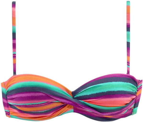 Lascana Bandeau-bikinitop Rainbow met 5 draagvarianten