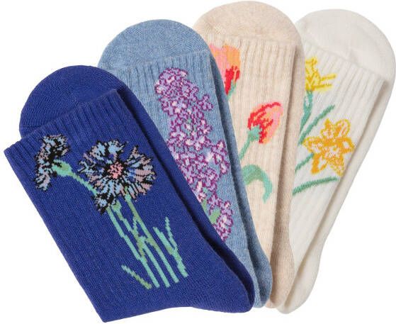 Lascana Basic sokken (set 4 paar)