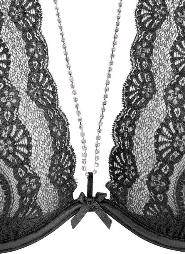 Lascana Belle Affaire Bh met halterbandjes met afneembare stras-ketting sexy lingerie sexy ondergoed - Foto 4