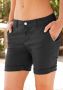 Lascana Bermuda om op te rollen van elastisch katoen korte broek shorts - Thumbnail 5