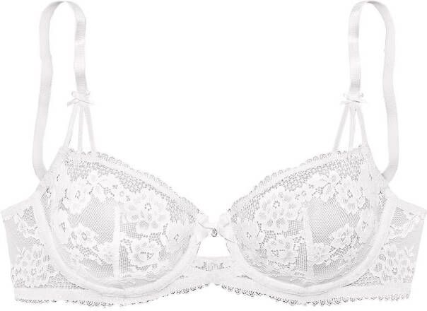 Lascana Beugel-bh gemaakt van fijn en gebloemd kant lingerie