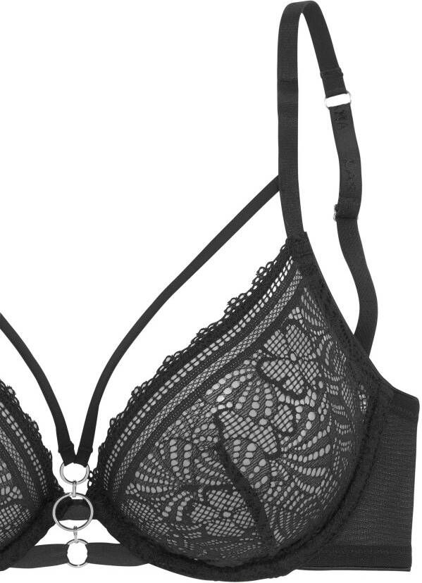 Lascana Beugel-bh met sierring en sierbandjes sexy dessous