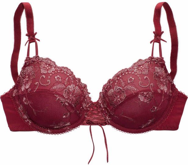 Lascana Beugel-bh WANDA met siersluiting en borduurkant dessous