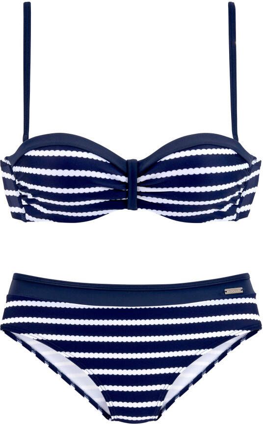 Lascana Beugelbikini in bandeaumodel met bandjes die op verschillende manieren te dragen zijn