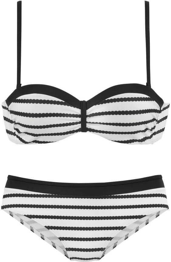 Lascana Beugelbikini in bandeaumodel met bandjes die op verschillende manieren te dragen zijn