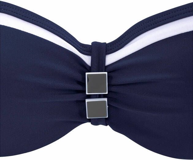Lascana Beugelbikini in bandeaumodel met contrastdetails
