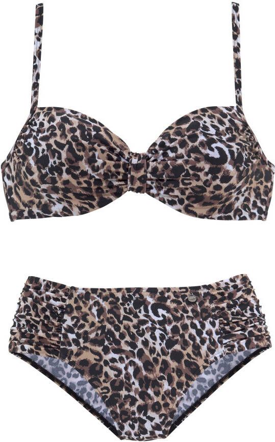 Lascana Beugelbikini in gedessineerde look