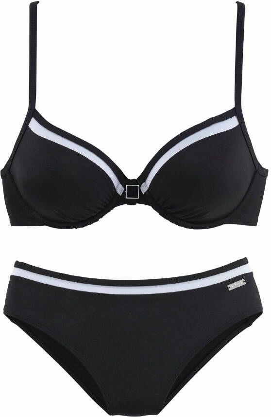 Lascana Beugelbikini met contrastdetails