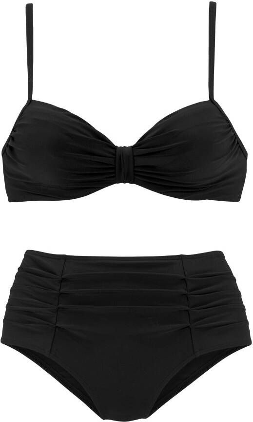 Lascana Beugelbikini met decoratieve plooi