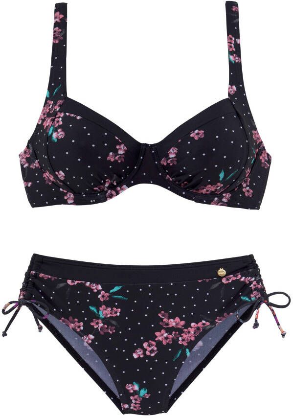 Lascana Beugelbikini met gebloemde print