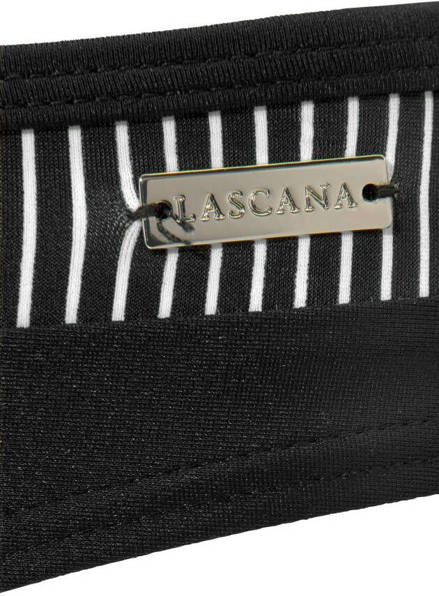Lascana Beugelbikini met gestreepte inzetten