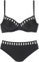 Lascana Beugelbikini met goudkleurige strepen - Thumbnail 2