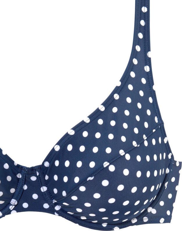 Lascana Beugelbikini met modieuze stippen
