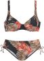 Lascana Beugelbikini met opvallende blaadjesprint - Thumbnail 2