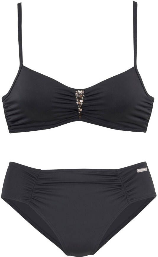 Lascana Beugelbikini met paillettengarnering