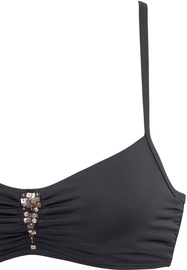 Lascana Beugelbikini met paillettengarnering