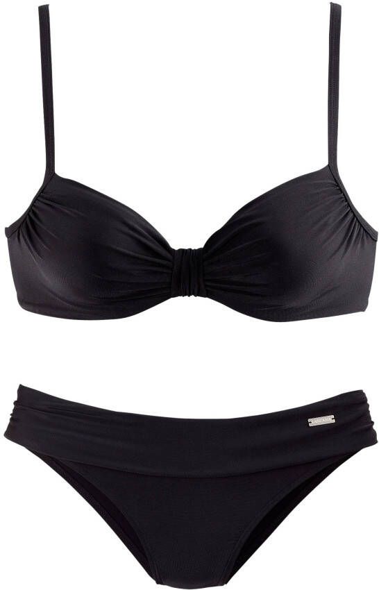 Lascana Beugelbikini met plooien bij de cups - Foto 2