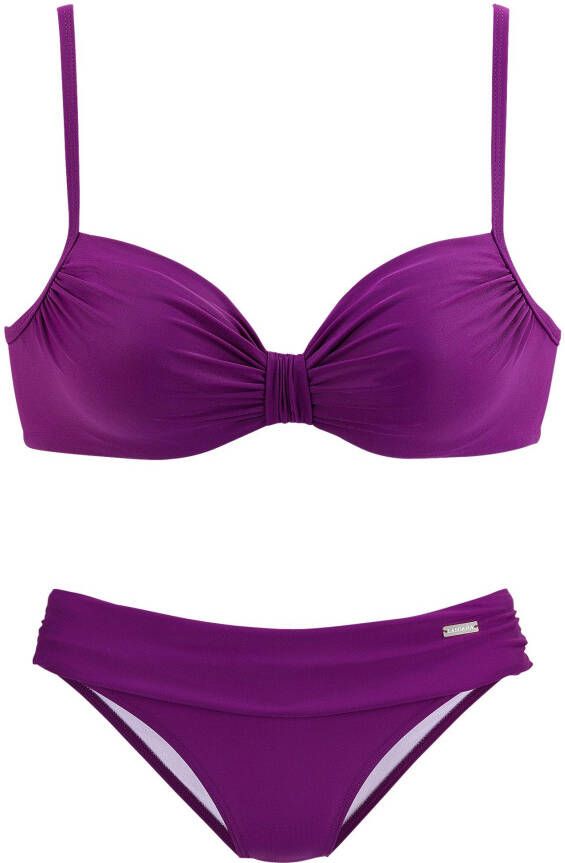 Lascana Beugelbikini met plooien bij de cups - Foto 2
