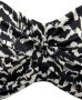 Lascana strapless bandeau bikinitop met all over print zwart wit - Thumbnail 3