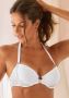 Lascana Bh met halterbandjes met voorklep en kant in een glanzend bronzen tint - Thumbnail 6