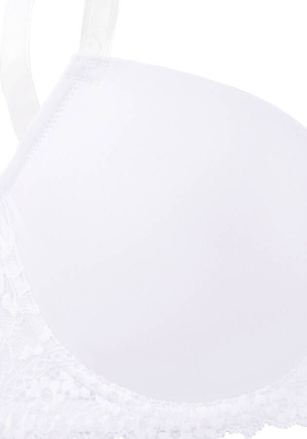 Lascana Bh met steuncups met naadloze cups en leuke kanten achterkant dessous