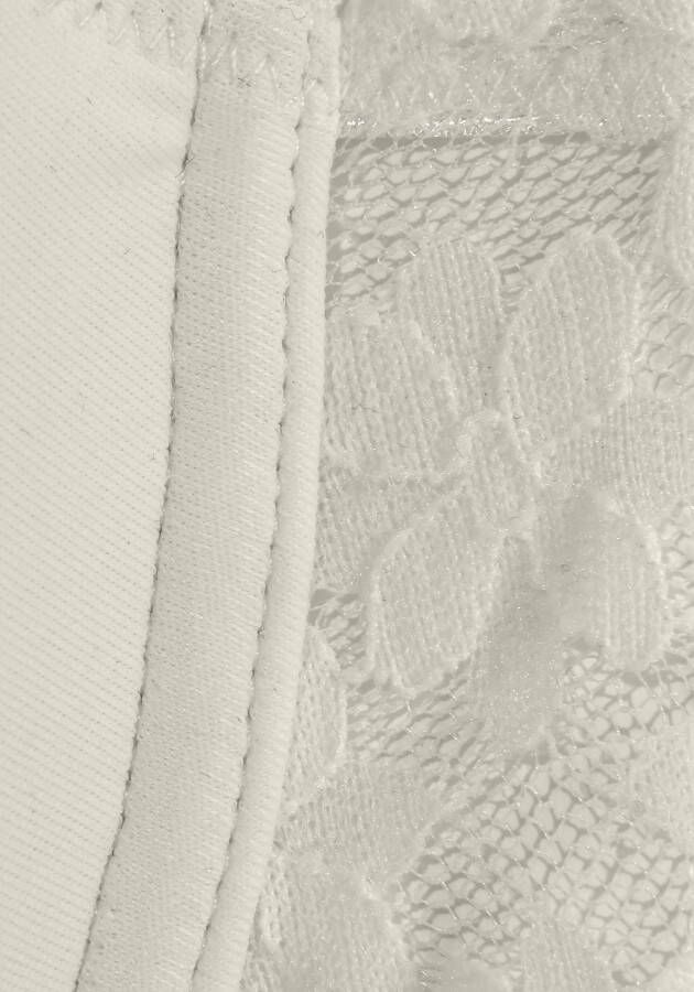 Lascana Bh met steuncups met rug van gebloemde elastische kant dessous - Foto 6