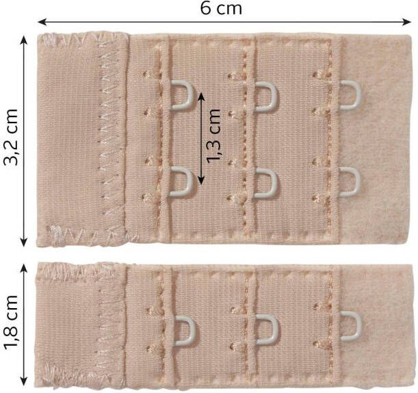 Lascana Bh-verlenging voor 1- en 2-haakssluitingen (6 stuks)