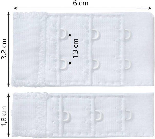 Lascana Bh-verlenging voor 1- en 2-haakssluitingen (6 stuks)