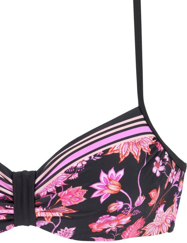 Lascana Bikinitop met beugels Bohemian met geplaatste strepen