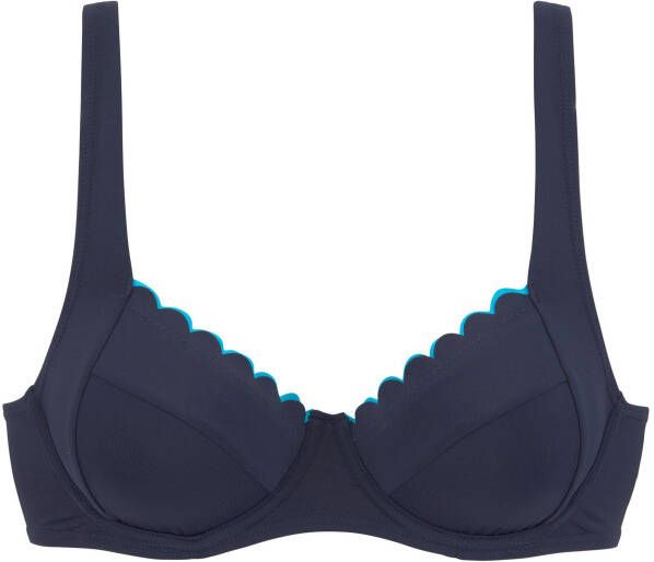 Lascana Bikinitop met beugels Camilla met contrastkleurig detail