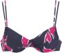 Lascana Bikinitop met beugels in blaadjes-design - Thumbnail 2