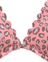 Lascana Bikinitop met beugels Mae kleurrijke dierenprint uitneembare cups te binden in de nek - Thumbnail 4