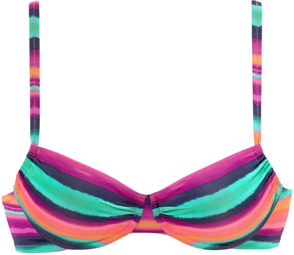 Lascana Bikinitop met beugels Rainbow met verstelmogelijkheid opzij - Foto 2