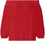Lascana Blouse met carmenhals in een lichte gekreukte crinkle look damesblouse off-the-shoulder - Thumbnail 3