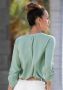 Lascana Blouse zonder sluiting met 3 4-mouwen en knoopsluiting damesblouse - Thumbnail 3