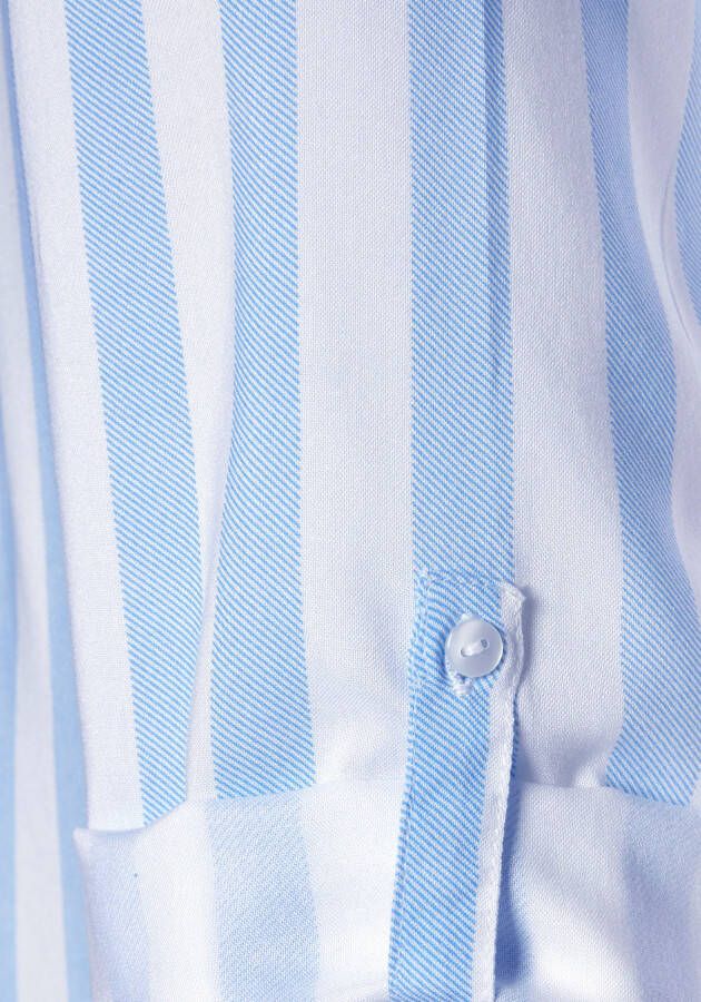 Lascana Blouse zonder sluiting met streep-print lichte geweven stof damesblouse