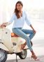 Lascana Blouse zonder sluiting met streep-print lichte geweven stof damesblouse - Thumbnail 8