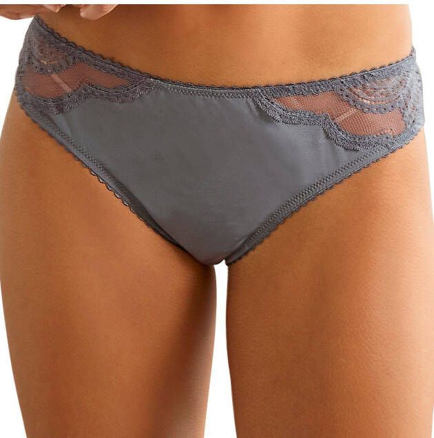 Lascana Brazilian slip met fijne kant (set 2 stuks)