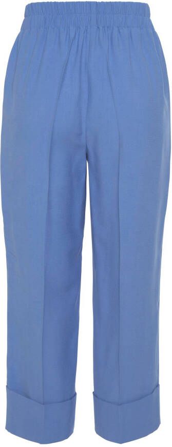 Lascana Comfortbroek met brede omslagzoom