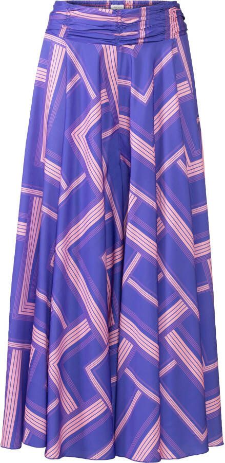 Lascana Broekrok met grafische print culotte stijl extra wijde pijpen