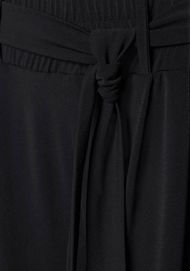 Lascana Culotte in 7 8 lengte en strikceintuur stoffen broek elegant en zomers (Met een bindceintuur)